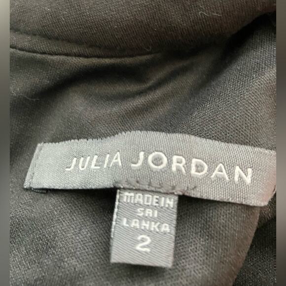 New ~  JULIA JORDAN ~ Long Sleeve Mesh Insert Jumpsuit 2 HOLIDAYS - Picture 6 of 7